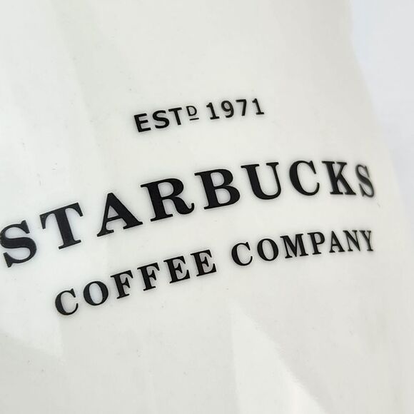 ☕️Starbucks 2007 Ivory Est 1971 Abbey Ceramic 16oz Mug - Picture 4 of 11